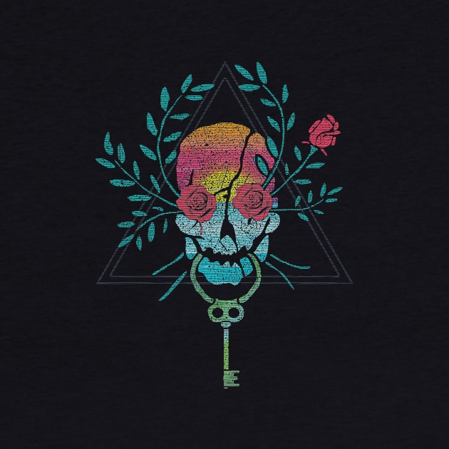 Skull of The Roses Tears by ElzeroStudio